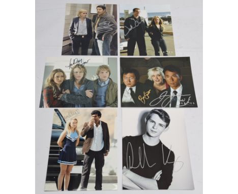 Heroes signed 8"x10" photos x6, to include Ashley Crow (Sandra Bennet), Jack Coleman (Noah Bennet), James Kyson (Ando Masahas
