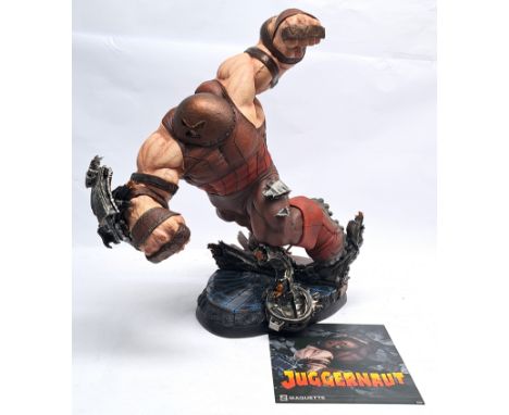 Sideshow Collectables Juggernaut Maquette, Excellent, Complete, includes extra body piece and extra central piece, within Fai