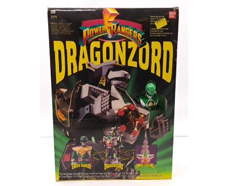 Bandai Power Rangers Dragonzord including Green Ranger, Dragonzord &amp; Power Lazer Drill, unchecked for completeness or cor