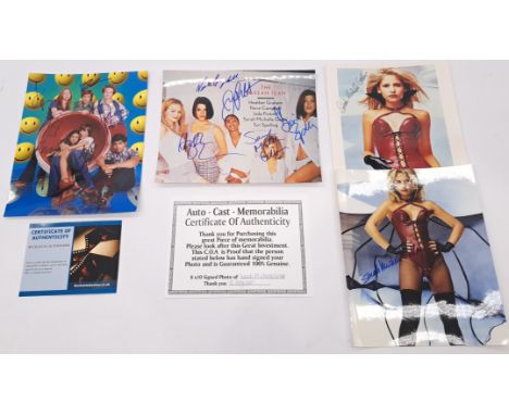 Movie &amp; TV show Autograph group including: The Scream Team signed by Heather Graham, Neve Campbell, Jada Pinkett, Sarah M