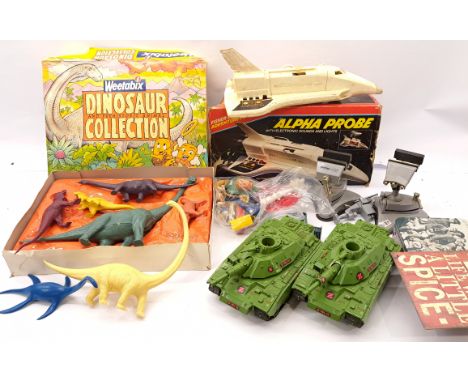 TV &amp; Film related mixed collectibles including: Action Force Tanks, Weetabix Dinosaur And Prehistoric Animal Collection, 