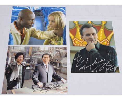 Heroes signed 8"x10" photos x3, to include George Takei (Kaito Nakamura), Robert Knepper (Samuel Sullivan), Jimmy Jean-Louis 