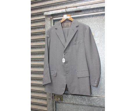 A Gent's light grey two piece Suit by Anderson & Sheppard Ltd, Saville Row, 38'' chest, trousers - 33'' waist, 29'' leg. 