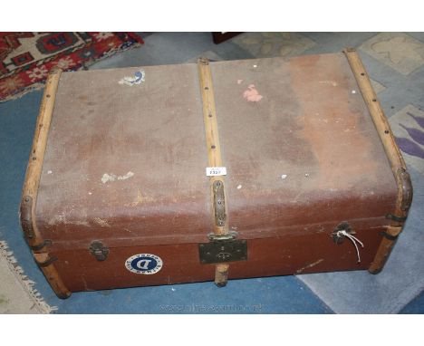 A Cabin Trunk with Sitmar Line - Genoa lables