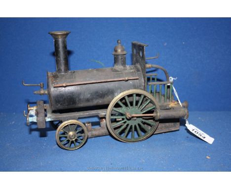 A collectable 'Birmingham Dribbler' 2-2-0 toy 3'' gauge Live steam Locomotive having a domed cap boiler filler with integral 