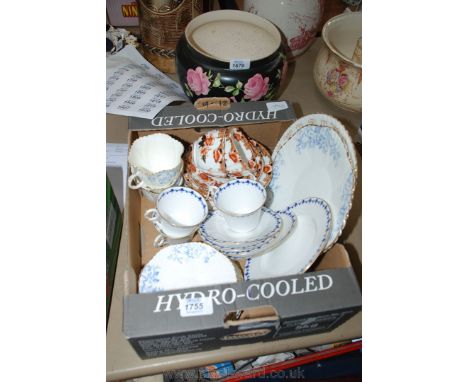 A quantity of china including three Cups, four Saucers and a Tea Plate by Royal Worcester three Cups, fiver Saucers, three Te