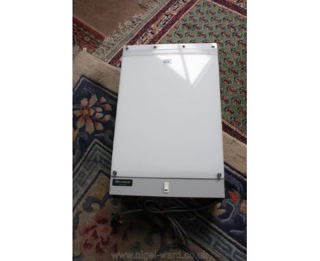 A Harmer of London photo Light Box, suitable for viewing X-Ray slides, transparencies, tracing of plans, etc.,  