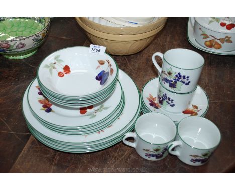 A Royal Worcester Breakfast set in Evesham Vale pattern