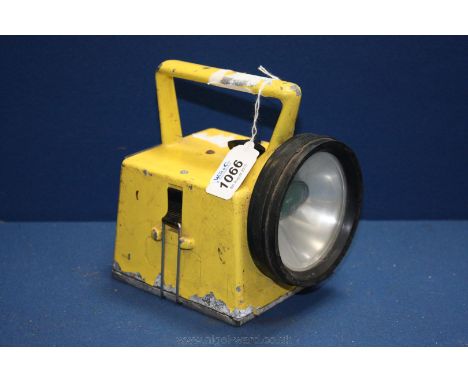 A vintage multi-coloured lens Railway Lamp.