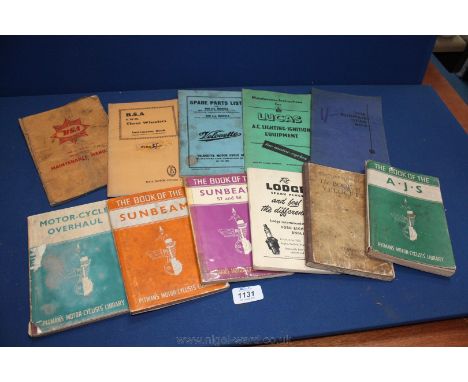 A quantity of Pitman's Motorists and Motorcyclists Library Handbooks including 'Ford Eight (including Anglia models to 1953)'