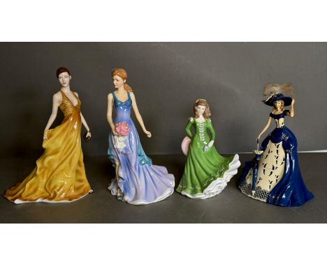 Two Royal Doulton figures, one Royal Worcester and a Hamilton collection figurine to include Victoria, To Someone Special and