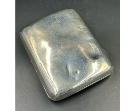 A late Victorian silver cigarette case by A & J Zimmerman Ltd, hallmarked for Birmingham 1898