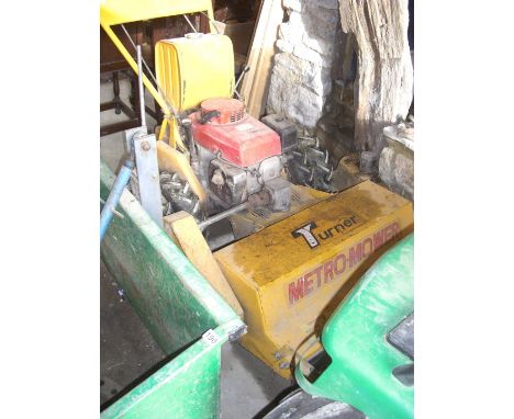 Large 'Turner' flail mower with spare deck & rotary attachment - Good worker
