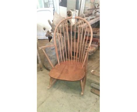 Ercol blonde elm rocking chair