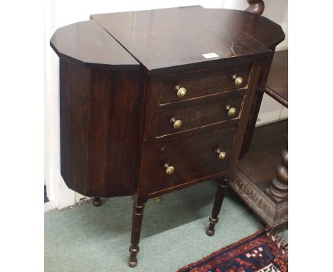 A W K Cowan, Chicago work table with three drawers Condition Report: Available upon request