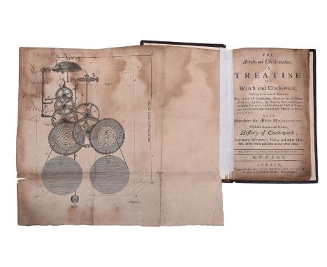 DERHAM, WILLIAMTHE ARTIFICIAL Clock-maker. A Treatise of Watch, and Clock-work...Fourth edition printed for James, John and P