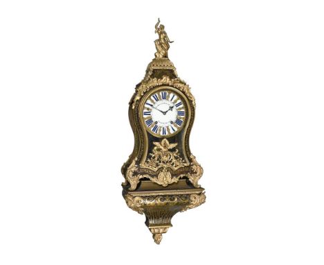 Y A FINE LOUIS XV BOULLE BRACKET CLOCKJulien Le Roy, Paris, mid 18th centuryThe two train going barrel movement with four kno