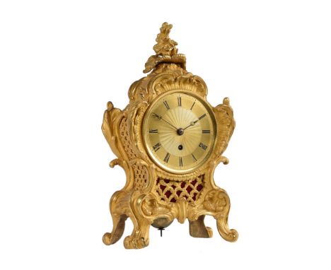A WILLIAM IV/EARLY VICTORIAN ORMOLU MANTEL TIMEPIECE IN THE LOUIS XV TASTERichard Ganthony, London, second quarter of the 19t