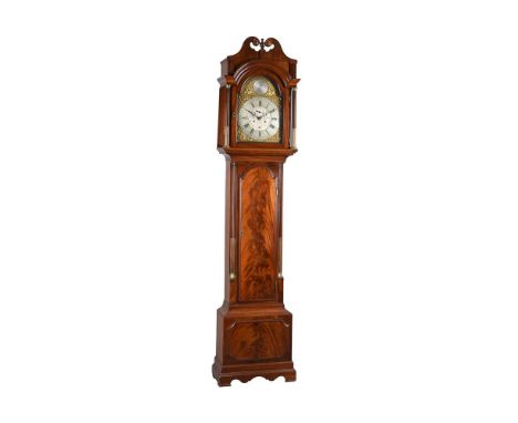 A GEORGE III MAHOGANY EIGHT-DAY LONGCASE CLOCKW. Greaves, Newcastle, late 18th centuryThe four pillar rack and bell striking 