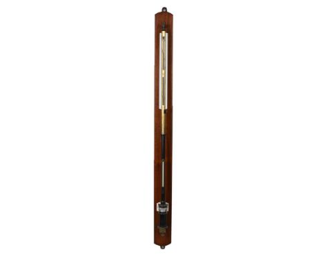 A JAPANNED AND LACQUERED BRASS FORTIN-TYPE MERCURY STICK 'MOUNTAIN' BAROMETER Pasterelli and Rapkin, London, early 20th centu