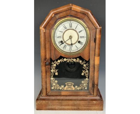 An American mantel clock, and assorted other items (qty) 