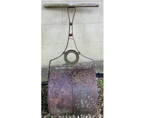 A garden roller 