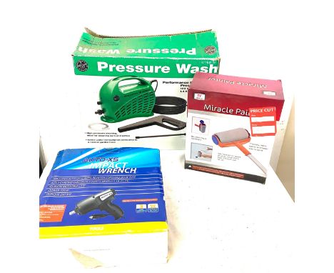 Auto zs impact wrench, miracle painter and a pressure washer all untested 