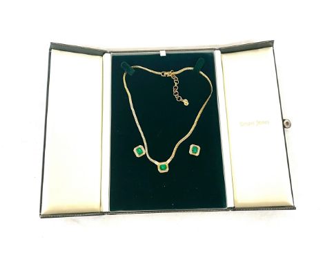1980s Christian Dior Gripoix Crystal Necklace and earrings set 