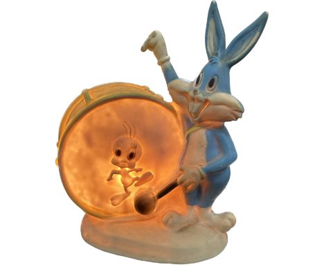 Warner Bros vintage rubber bedside lamp, working order 