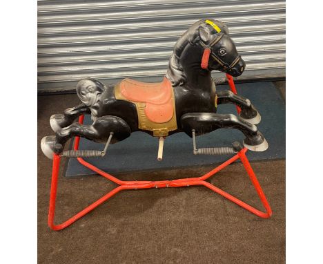 Vintage Mojo toys metal rocking horse 