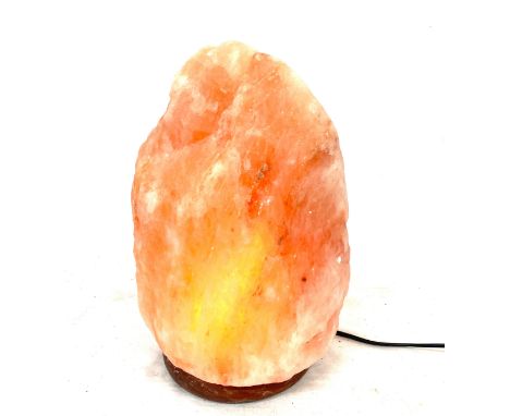 Large salt lamp, working order, approximate height 13 inches 