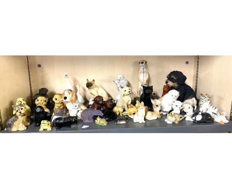 Selection of animal ornaments to include Goebel, Szeiler, Hornsea etc 