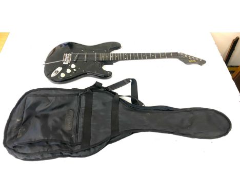 Vintage 1980s Hohner guitar and case 