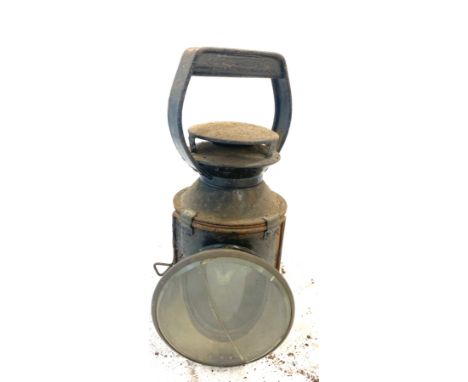 vintage railway oil lamp British Railways 