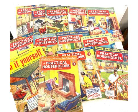 Large selection of vintage Practical householder magazines 