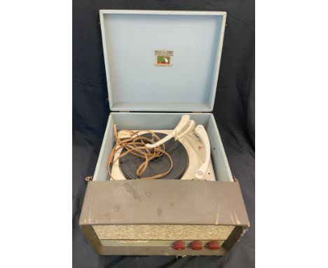 Vintage His Masters Voice record player, untested 
