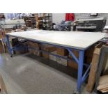 Steel Leg Layout Table, 60" X 120" X 37"H