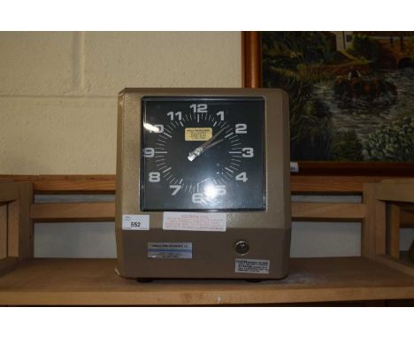 VINTAGE ELECTRIC CLOCK BY ANGLIA TIME RECORDER CO