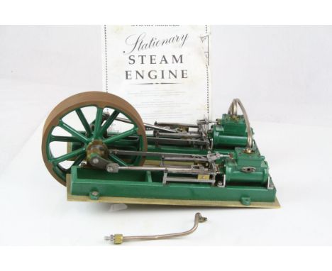 Stuart Twin Victoria Stationary Steam Engine with instructions, 14.5" approx length