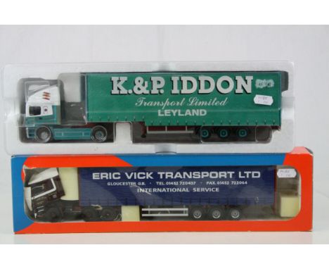 Two 1:50 Transport diecast models to include boxed Tekno Eric Vick Transport ltd, Corgi K &amp; P Iddon transport ltd leyland