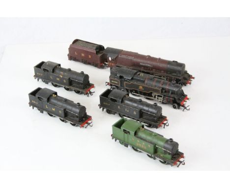 Six Hornby Dublo locomotives to include Duchess of Atholl, 3 x LMS 6917, LNER 9596 and BR 80054