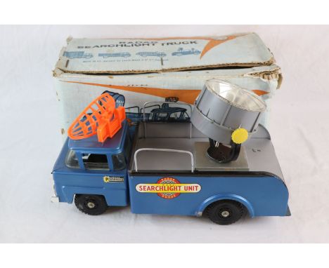 Boxed Marx Radar Searchlight Truck, gd with some rusting, box fair