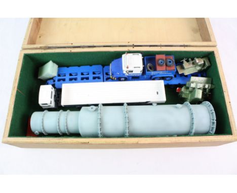 1:50 Construction diecast to include Scania Econ Frieght Heavy Transporter, gas pipe, Bedford Lorry and Zon Modell Holland Th
