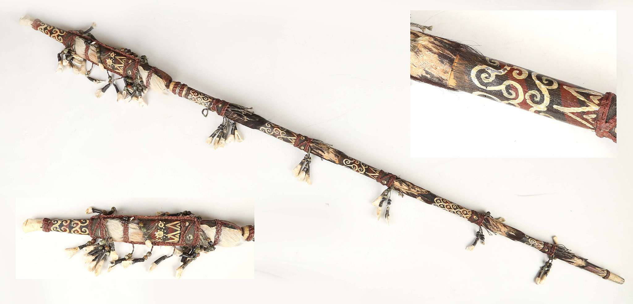 A DAYAK  SPEAR  BORNEO 138cm long