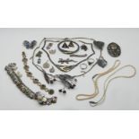 1 Konvolut Schmuck wohl vollständig Silber z.T. mit Stadtwappen, je Asp./Gsp. in der Schatulle
