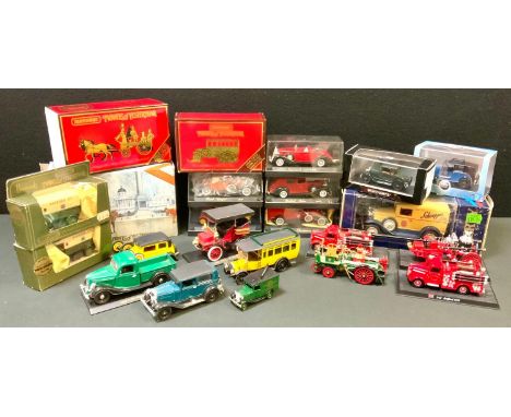 A Minichamps Paul's Model Art Ford Model A Standard, green brown interior, limited edition, perspex box and sleeve; Solido in