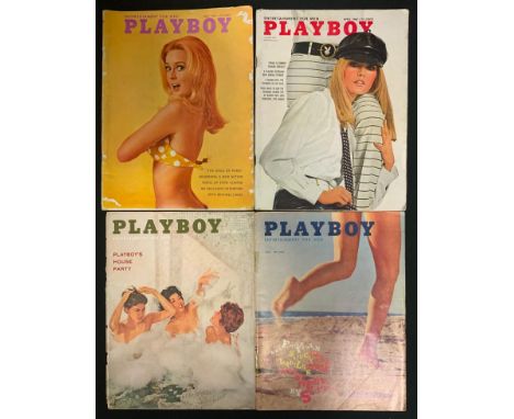 Vintage Erotica - Playboy magazines, May 1959, July 1960, April and July 1967 (4) 