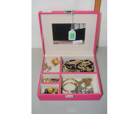 Box of assorted costume jewellery