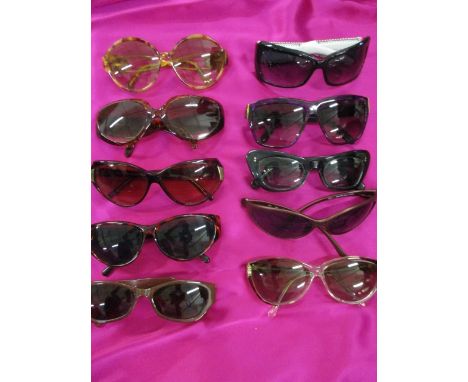 Ten pairs of sun glasses to include JD Optical, Samco. Polaroid and Adidas Masters