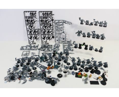 Warhammer - Games Workshop - Citadel - Over 60 loose Warhammer predominately plastic Ork figures with some other factions, pl
